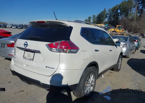 2016 Nissan Rogue Sv z USA, uszkodzony, nr VIN JN8AT2MV3GW154467